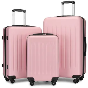 KONO Set de 3 Valises (54.5/64.5/74.5cm) Valise de Voyage Rigide en ABS à 4... pas cher