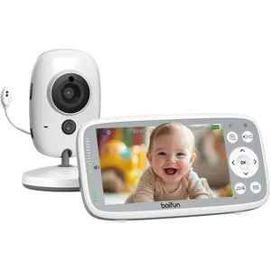 720P HD Babyphone Camera 4 Écran IPS Vision Nocturne Infrarouge Invisi... pas cher