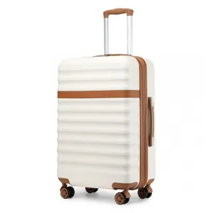 KONO Valise Moyenne Rigide Valise de Voyage 65x43.5x25cm Bagage Cabine a Ma... pas cher