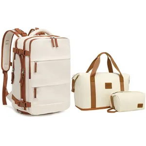Sac à Dos + Sac de Voyage avec Trousse de Maquillage en Polyester Sac ... pas cher