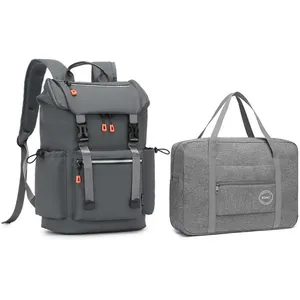 Sac à Dos avec Port de Charge USB Sac de Voyage en Polyester Sac de Vo... pas cher