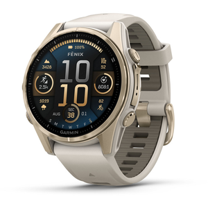 Comparateur de prix : Garmin Fenix 8 Sapphire Amoled 43 mm Soft Gold Gris