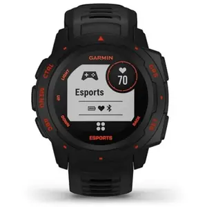 Montre connectée GPS Garmin Edition Instinct Esports Noir et rouge pas cher