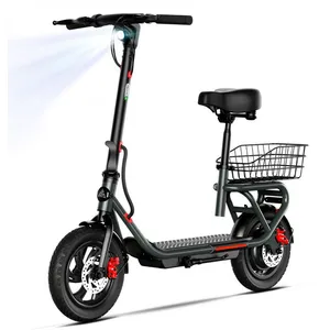 SISIGAD Trottinette Électrique Pliable 12" - TST C10A - Moteur 350W - Avec siè... pas cher