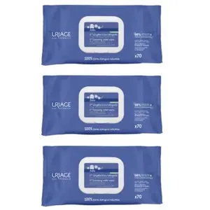 Uriage Baby 1st Reinigingswater Doekjes Pak van 3 x 70 DoekjesVendu parcdiscount