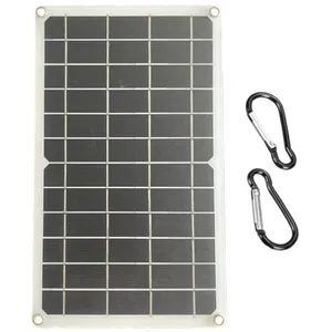 HOMYL Chargeur solaire 10W 5V étanche portable banque d'alimentation solaire panneau solaire extérieur chargeurs de téléphone caméraVendu parcdiscount