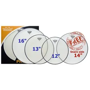 Comparateur de prix : Remo - Pack peaux remo ambassador transparentes - 12/13/16 + 14