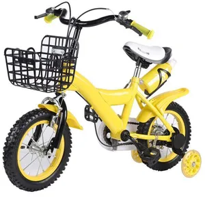 Vélo pour Enfants de 12 Pouces (Jaune) - OUKANING - Vélo pour Enfants avec Roues Stabilisatrices - Vélo Enfants pas cher