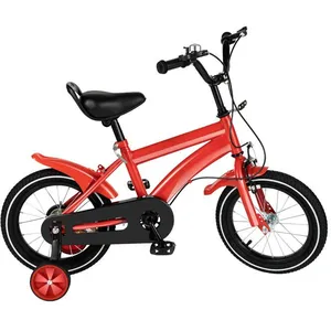 OUKANING Vélo pour Enfant 14 Pouces à partir de 3 à 6 Ans, vélo réglable pour Enfants avec Roues stabilisatrices,pour garçons et Filles pas cher