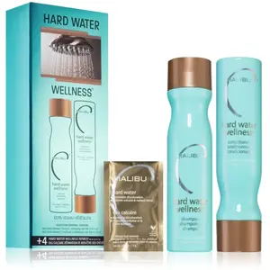 Malibu Hard Water Wellness Kit de traitement pour eau dure, shampooing...