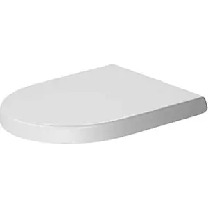 Duravit 0069890000 Abattant de WC avec charnières en acier inoxydable Blanc Fermeture douce pas cher