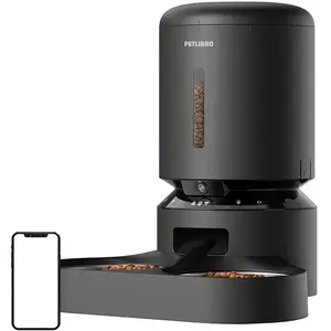 Petlibro Granary camera kama dispenser with double bowl, 5L (black) (5... pas cher