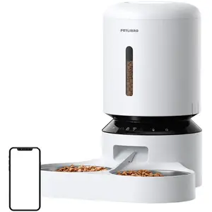 Petlibro Distributeur De Nourriture Avec Double Gamelle Et Wifi 5l pas cher