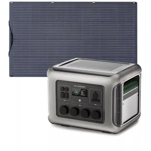 Centrale électrique portable ALLPOWERS 2500 W, batterie LFP 2016 Wh avec panneau solaire flexible 200 W