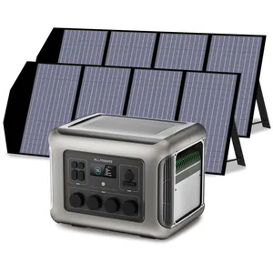 Générateur solaire 2500W ALLPOWERS  centrale électrique portable 2016Wh batterie LFP avec panneau solaire pliable 2X 140W