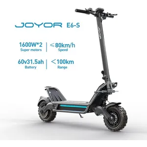 Trottinette électrique-JOYOR E6-S-pliable,moteur 1600W*2,batterie 60V 31,5AH,pneus 11",autonomie 85km