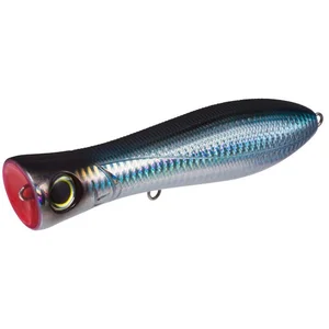 Yo-Zuri R1154-CHBL Bull Pop Floating Lure Holographic Black pas cher