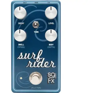 SolidGoldFX Surf Rider IV Modulated Spring Reverb effectpedaal met drie reverb tank-emulaties pas cher