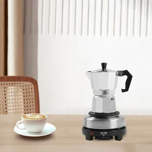 Comparateur de prix : GOJOY Cafetière italienne 150 ml électrique Cafetière expresso avec fond séparé Pour 3 tasses à espresso Moka Espresso Cuiseur Aluminium Blanc