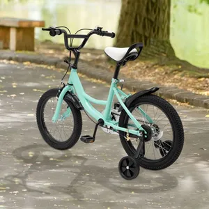 Vélo enfants - OUKANING - 16 pouces - avec roues stables- VertVendu parcdiscount