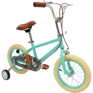 Vélo pour enfants - OUKANING - 14 pouces - 3 à 4 ans - hauteur 90 - 110 cm - Vert pas cher