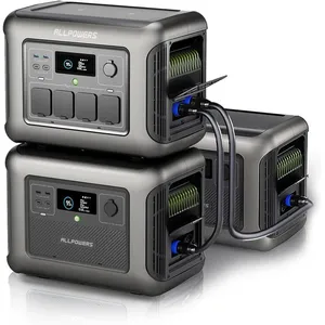 Station d'Énergie Portable R1500 avec 2x Batteries Supplémentaires B10...