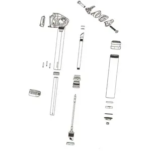 Rockshox Tube Supérieur 125 Mm Reverb Axs B1 pas cher