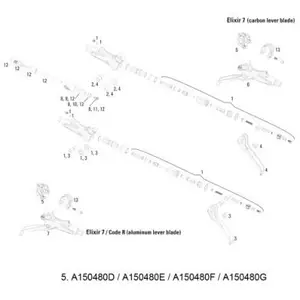 Sram Avid a150480g pinces, bar pas cher