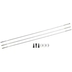 Zipp CX Ray Rayon + mamelon straight-pull externe 3 pièces Argent 260 mm pas cher