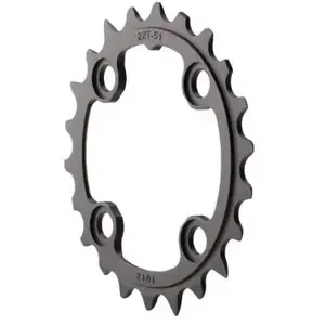 SRAM Truvativ chainring mtb 22t 4 bolt 64mm bcd aluminium blast black 2x10, 3x10 pas cher