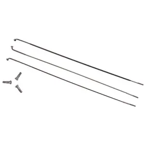 Zipp Lot de 3 rayons et embouts CX Ray J-Bend - Argenté - 204 mm pas cher