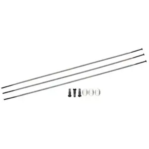 Zipp CX Ray Lot de 3 rayons externes droits CX Ray, oxyde noir pas cher