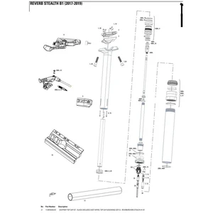 Rockshox Ensemble Reverb/reverb Stealth A1-b1 Seatpost Top Cap Kit 5 Unités pas cher