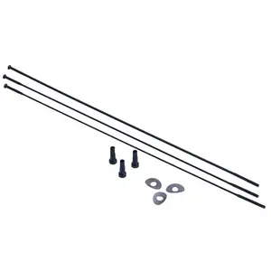 Zipp Cx-sprint Straight Pull Titanium Spaken 3 Eenheden Zwart 272 mm pas cher