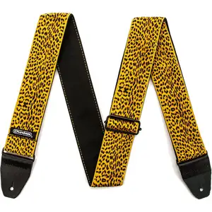 Dunlop Jacquard-Gewebe-Gitarrenriemen Leopard Skin, 140 cm, Guitare : accessoires, Multicolore pas cher