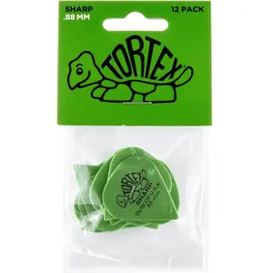 Jim Dunlop - Sharp Tortex - Plectrum - 0.88 mm - 12-pack pas cher