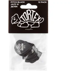 Comparateur de prix : Dunlop Tortex Pitch Jazz Picks 0,88 12er Set, zwart - Plectrum set