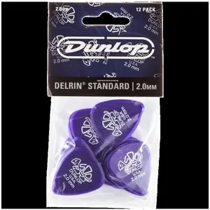 Jim Dunlop - Delrin 500 - Plectrum - 2.00 mm - 12-pack pas cher