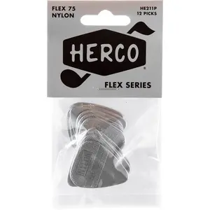 Herco HE211P - Sachet De 12 Médiators Nylon Heavy