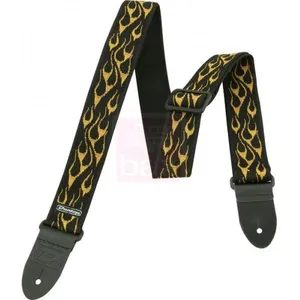 Dunlop STRAP FLAMBE JAUNE ADU D38-11OY pas cher