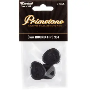Jim Dunlop - Primetone 304 - Plectrum - Round Tip - 3.00 mm - 3-pack pas cher