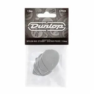 Comparateur de prix : Dunlop 445P10 - Pack 6 médiators Big Stubby 1,00mm