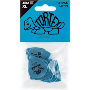 Dunlop 498P100 - 12 Mediators Tortex Jazz 1.00mm pas cher