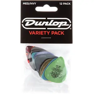 Comparateur de prix : Dunlop PVP102 - Pack de 12 médiators medium & heavy