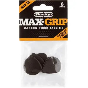 Dunlop Adu 471p3c Jazz Iii Maxgrip Players Pack Carbon Fiber 6 Pack pas cher