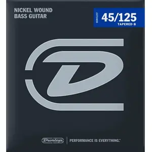 Comparateur de prix : Dunlop DBN45125T - Jeu de cordes basse 5 cordes - Nickel Tapered 45-125