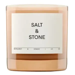 SALT & STONE Bergamot & Hinoki Candle Geurkaars pas cher
