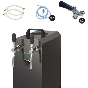 ich-zapfe Complete set - Biertap - stream 50/K 2-kraans RVS, 50 liter/... pas cher
