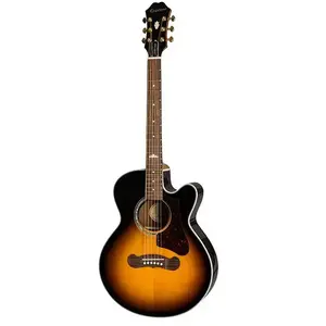 Epiphone J-200 EC Studio Parlor Vintage Sunburst elektrisch-akoestische westerngitaar pas cher