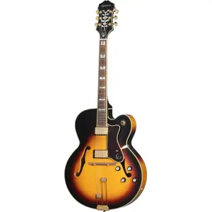 Epiphone Broadway Vintage Sunburst - Semi-akoestische gitaar pas cher